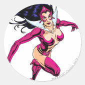 Star Sapphire 1 Runder Aufkleber (Vorderseite)