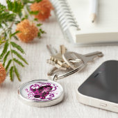 Star Sapphire Grafik 1 Schlüsselanhänger (Seite)