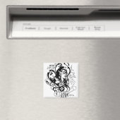 Star Sapphire Grafik 2 Magnet (In Situ (Geschirrspüler))