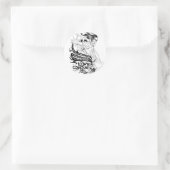 Star Sapphire Grafik 5 Runder Aufkleber (Tasche)