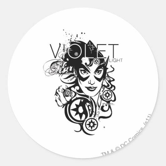 Star Sapphire Graphic 4 Runder Aufkleber (Vorderseite)