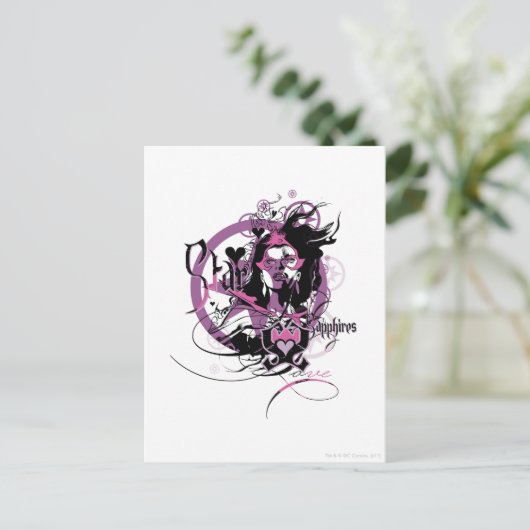 Star Sapphire Graphic 6 Postkarte (Stehend Vorderseite)