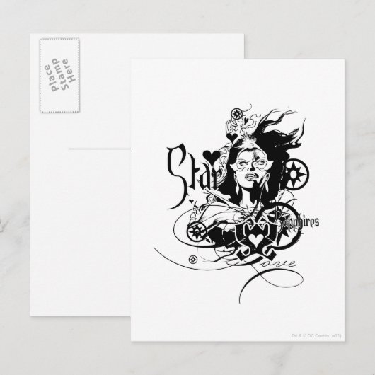 Star Sapphire Graphic 7 Postkarte (Vorne/Hinten)