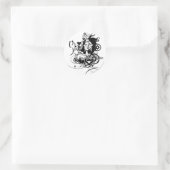 Star Sapphire Graphic 7 Runder Aufkleber (Tasche)