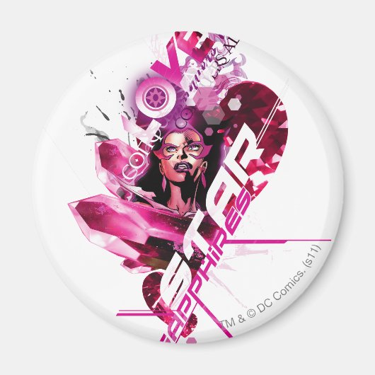 Star Sapphire Graphic 8 Magnet (Vorne)