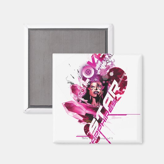 Star Sapphire Graphic 8 Magnet (Vorderseite/Rückseite)