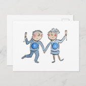 Star Sapphire Jahrestag Postkarte (Vorne/Hinten)