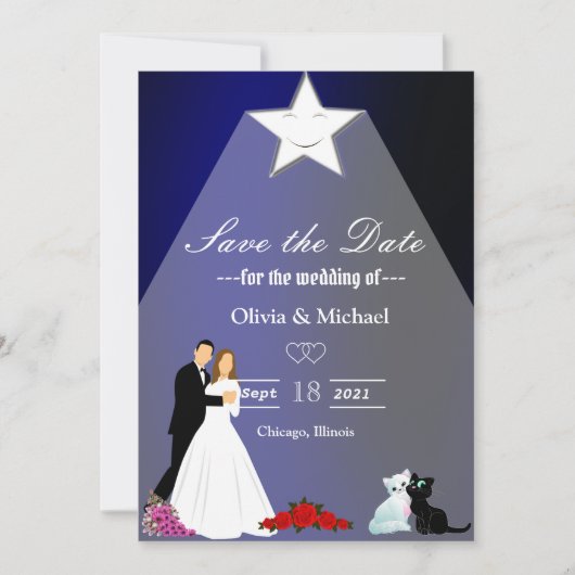 Star Save The Date (Vorderseite)
