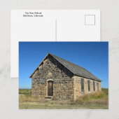Star School, Bent Landkreis, Colorado Postkarte (Vorne/Hinten)