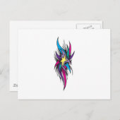 Star Schwanzes Tattoo Design Postkarte (Vorne/Hinten)