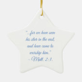 Star Scripture Ornament (Hinten)