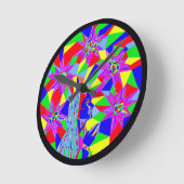 Star Seeker Runde Wanduhr (Winkel)