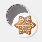 Star Shape Christmas Gingerbrot Magnet (Vorderseite/Rückseite)