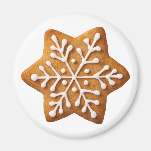 Star Shape Christmas Gingerbrot Magnet (Vorne)