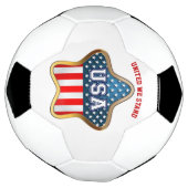 Star-Shaped American Flag Soccer Ball (Gedreht)