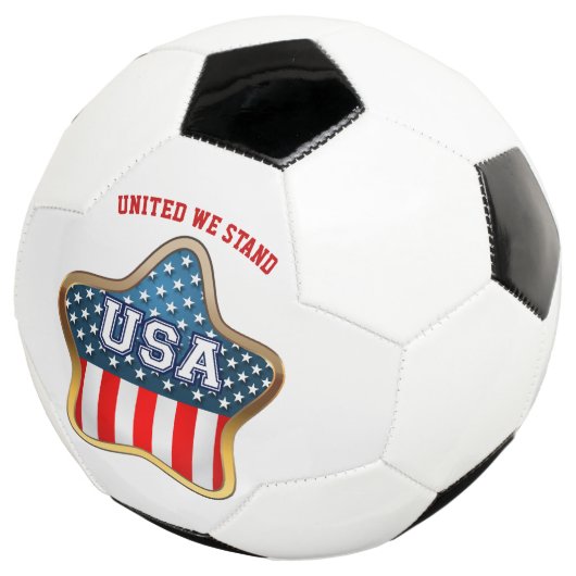 Star-Shaped American Flag Soccer Ball (Dreiviertel)