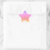 Star Shaped: Rainbow Glitter Stickers (Tasche)