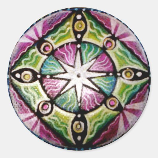 Star Shine Star Bright Mandala Sticker (Vorderseite)