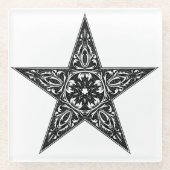 Star Silhouette Glass Untersetzer (Vorderseite)