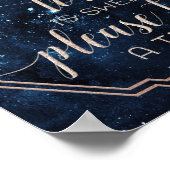 Star Sky Celestial Galaxy Liebe ist Sweet Leckerei Poster (Ecke)