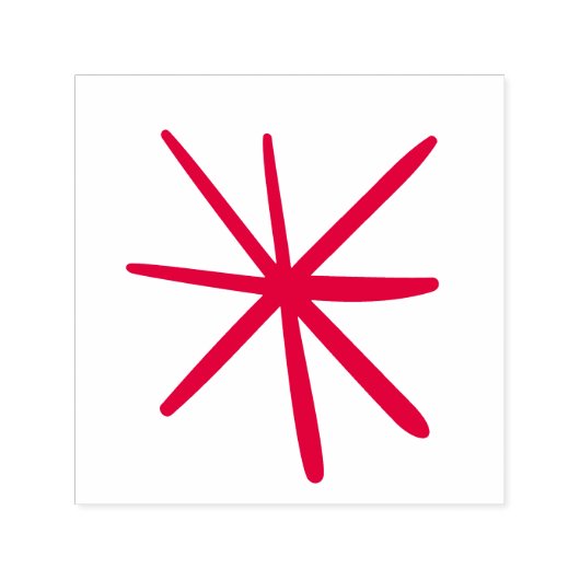 Star Snowflake Weihnachts Atomlehrer Flash Permastempel (Design)