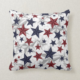 Star Spangan Red White Blue Kissen