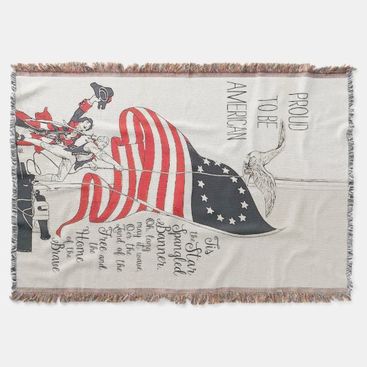 Star Spangle Banner America Flag Decke (Vorderseite)