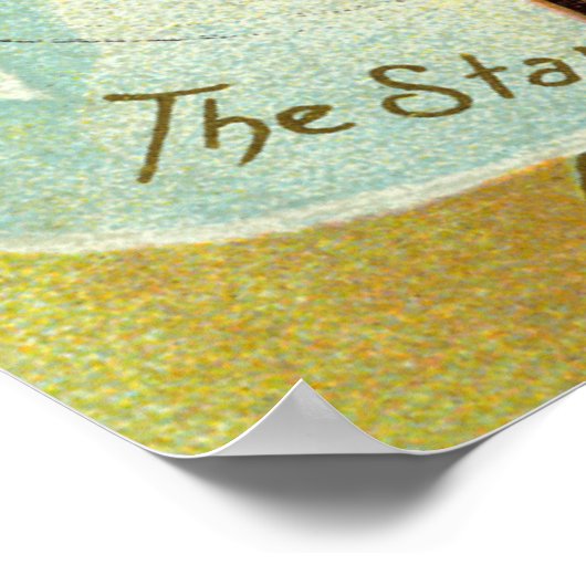 Star Spangle Banner American Flag Poster (Ecke)