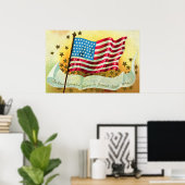 Star Spangle Banner American Flag Poster (Heimbüro)
