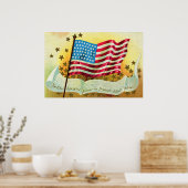 Star Spangle Banner American Flag Poster (Küche)