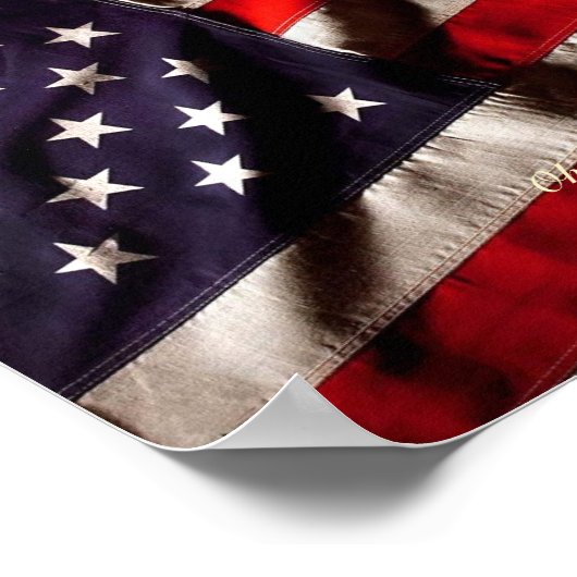 Star Spangle Banner Print Poster (Ecke)