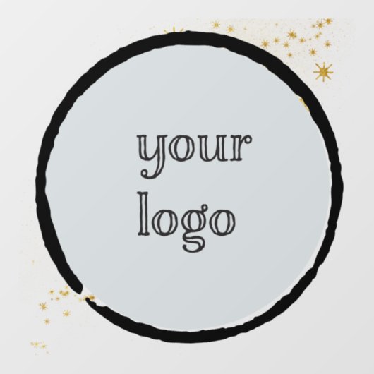 Star Spangle Personalisiertes Logo Fensteraufkleber (Blatt)