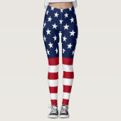 Star Spangle USA Flag Leggings (Vorderseite)
