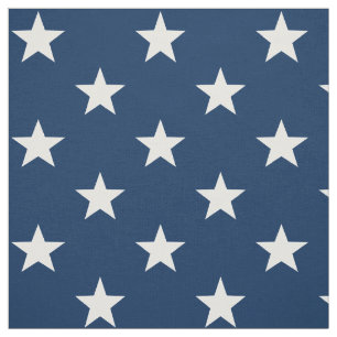 Star Spangled 1 1/2" Stars Blue USA Stoff