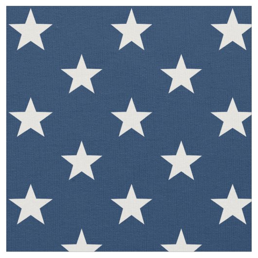 Star Spangled 1" Stars Blue USA Stoff (Nahaufnahme)