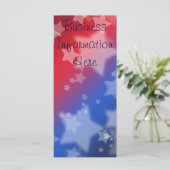 Star Spangled 2012 Calendar Lesezeichen Rack Card (Stehend Vorderseite)