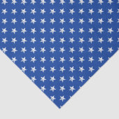 Star Spangled Americana Silver On Navy Blue Seidenpapier (Detail)
