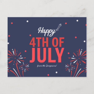 Star-Spangled-Amerikanische Unabhängigkeitstag Feiertagspostkarte