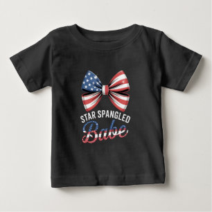 Star Spangled Babe Baby T-shirt