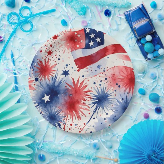 Star-Spangled Bankett-Papiertafel Pappteller (Party)