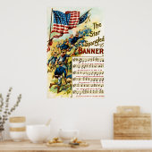 Star Spangled Banner 1908 Vintag Poster (Küche)