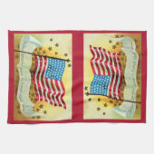 Star Spangled Banner American Flag Kitchen Towel Geschirrtuch (Horizontal)