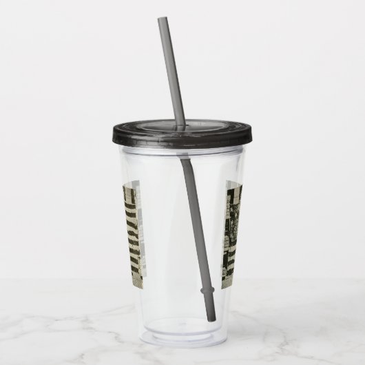 Star Spangled Banner: American Flag on Display Acryltrinkbecher (Links)