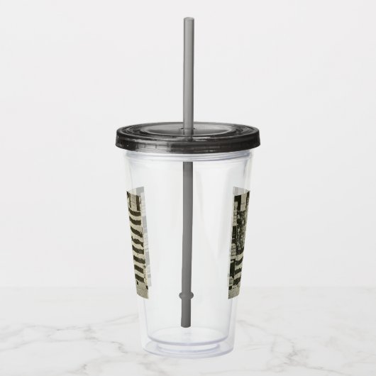 Star Spangled Banner: American Flag on Display Acryltrinkbecher (Rechts)