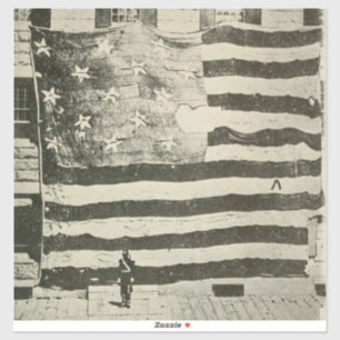 Star Spangled Banner: American Flag on Display Aufkleber