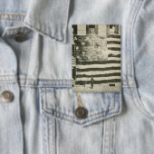 Star Spangled Banner: American Flag on Display Button (Insitu)