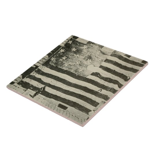 Star Spangled Banner: American Flag on Display Fliese (Seite)