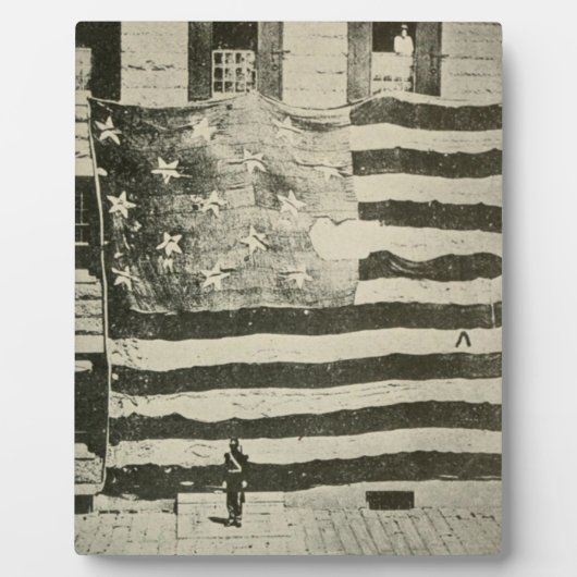 Star Spangled Banner: American Flag on Display Fotoplatte (Vorderseite)