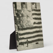 Star Spangled Banner: American Flag on Display Fotoplatte (Seite)