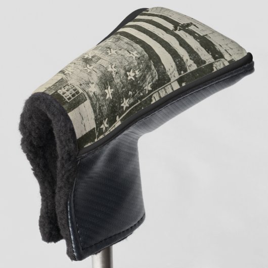 Star Spangled Banner: American Flag on Display Golf Headcover (3/4 Vorderseite)